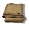Frazada 95% Lana Algodon BEIGE Premium 1,5 plzas